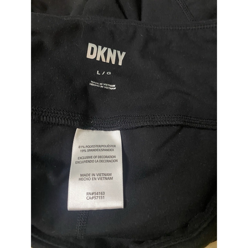 DKNY Ladies Biker Short Size Large Black - Picture 6 of 6